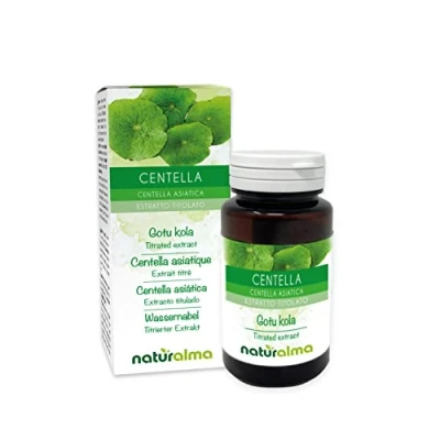 Image of GOTU KOLA or Asian COINLEAF (Centella asiatica) Naturalma 20% Asiaticoside 120 Tablets of 500 mg Food Supplement with titrated and Concentrated Extract Vegan