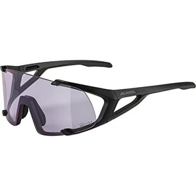 Image of ALPINA Unisex Adult, HAWKEYE S Q LITE V sports glasses, black matt, One Size