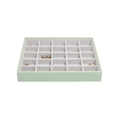 Image of Stackers Sage Green Classic Medium Jewellery Box Trinkets Layer