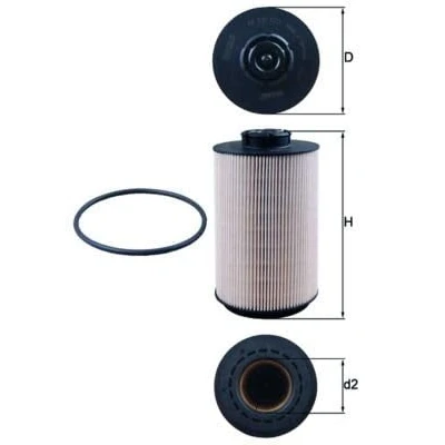 Image of 70379517, KX230DECO Fuel Filter MAHLE ORIGINAL KX 230D Insert