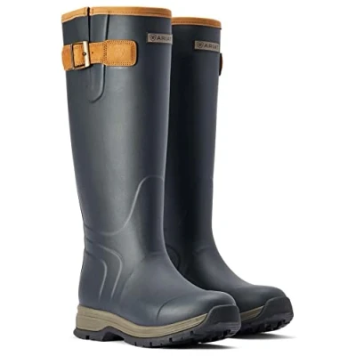 Image of ARIAT Womens Burford Insulated Rubber Boot Navy Footwear UK Size 7