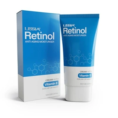 Image of Retinol cream Anti aging face with Retinol, Antioxidant Vitamin E and Glycerin Reduces wrinkles, brightens skin improves elasticity Fragrance free for sensative