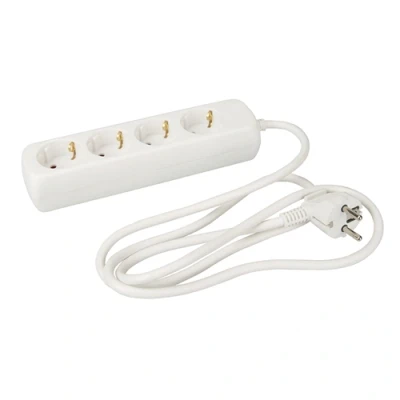 Image of Powermaster European Type F Schuko Extension Lead 230V 4 Gang 1.5m