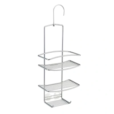 Image of Metaltex Onda Shower Caddy, Polytherm Coated, Silver, 18 x 11 39 48 cm
