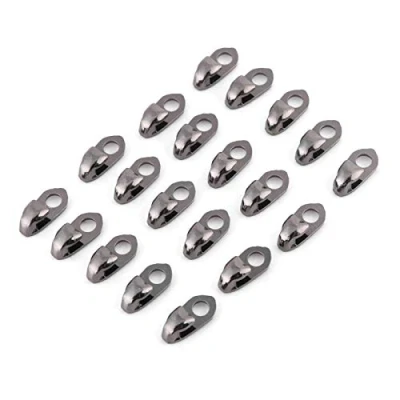 Image of Akozon 20pcs/Set Boot Hooks Lace Fittings with Rivets for Repair/Camp/Hike/Climb Accessories