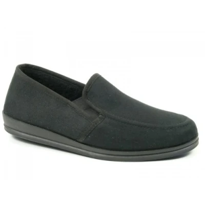 Image of Rohde Lillestrom, Men&#039;s Slippers, Black, 8 UK (42 EU)