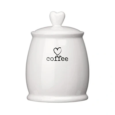 Image of Premier Housewares Charm Coffee Canister, White