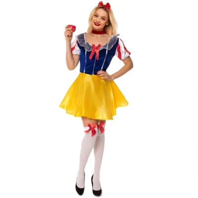 Image of Fairytale Snow White Fancy Dress Costume Size XL (Women: 16 18)