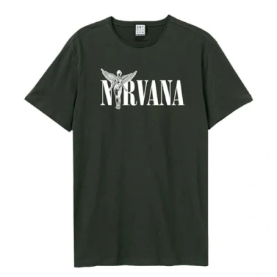 Image of Amplified Unisex Adult In Utero Nirvana T Shirt (XL) (Charcoal)