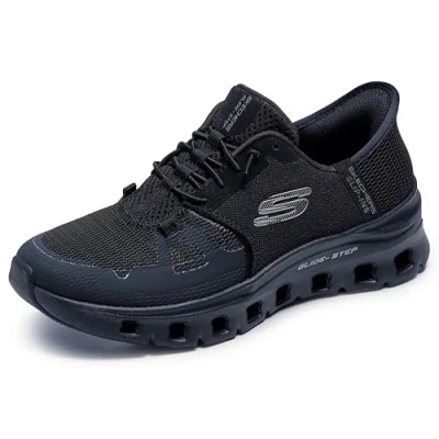 Image of Skechers Glidestep PRO Trainers, Women&#039;s, Size: 4, Black Textile/synthetics