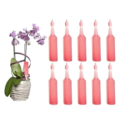 Image of ADEPTNA Ready to Use Pack of 10 Drip Feeders Easy Helps Encourage Vibrant Colours and Bloom healthy growth Plants Flowers Trees (ORCHID)