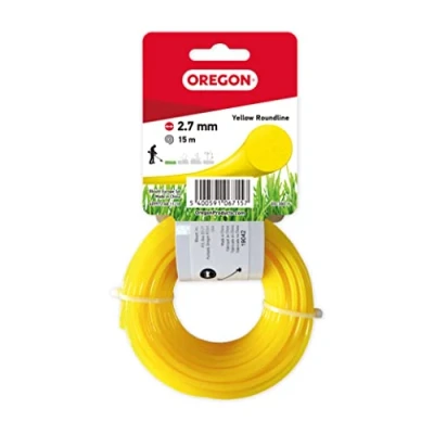 Image of Oregon 69 380 Y Yellow Round Strimmer Line/Wire for Grass Trimmers and Brushcutters, 2.7 mm x 15 m