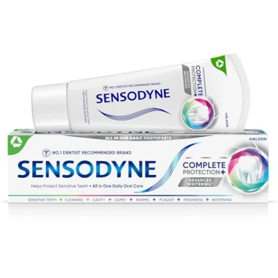 Image of Sensodyne Toothpaste Complete Protection+, Daily Advanced Teeth Whitening Toothpaste, 75ml