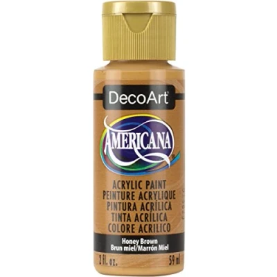 Image of Deco Art Americana Acrylic Multi Purpose Paint, Honey Brown, 59 ml (Pack of 1)