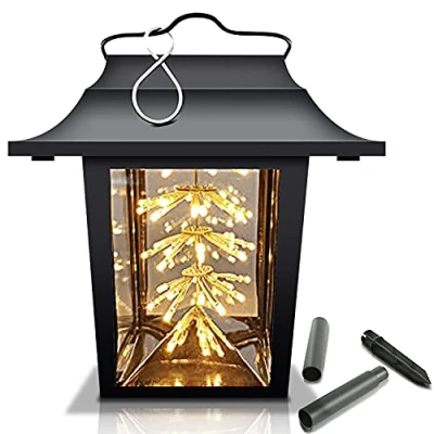 Image of Solar Lanterns Outdoor, Seeway Garden Outdoor Waterproof LED Hanging for Patio Backyard Pathway