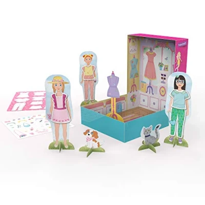 Image of Learning Resources PaperCraft Sweet Boutique, Paper Dolls, Fashion Boutique Toy, Kids Playset, Ages 3+