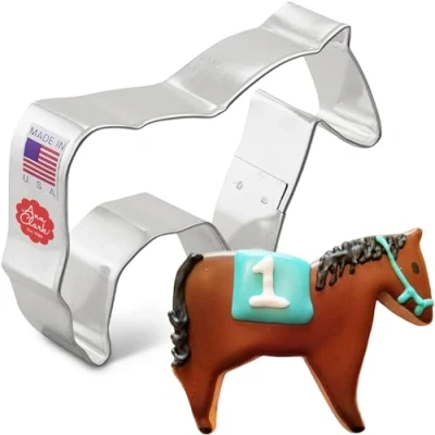 Image of Horse Cookie Cutter 8.89 cm, Made in USA by Ann Clark