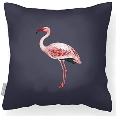 Image of Izabela Peters Outdoor Cushions Waterproof, 43 cm, Filled Cushion, Flamingo Graphite, Garden Furniture Cushions, Seat Chair