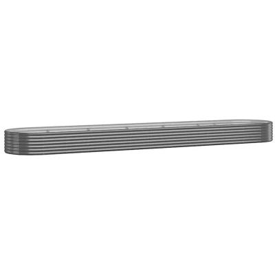 Image of vidaXL Garden Raised Bed Powder coated Steel 507x100x36 cm Anthracite