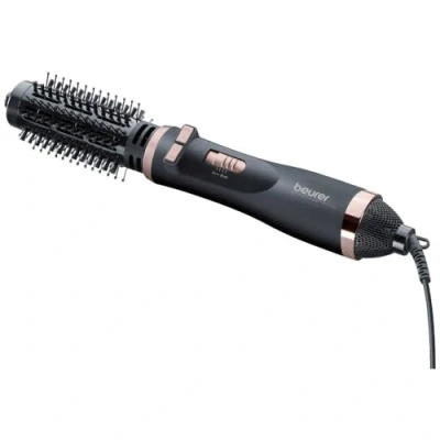 Image of Beurer HT80 Rotating Hot Air Styling Brush for Volume and Sleek Waves Integrated ion Function 2 attachments Heat Speed Settings clockwise Anti Rotation