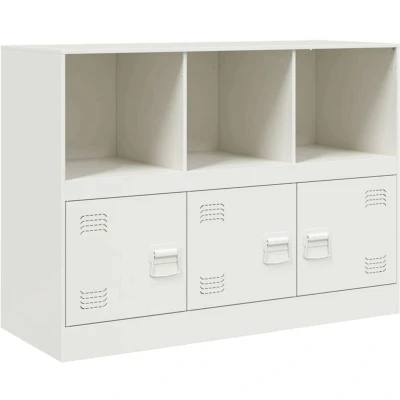 Image of vidaXL Sideboard White 99x39x73 cm Steel