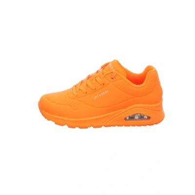 Image of Skechers Sport UNO Night Shades Trainers, Women&#039;s, Size: 6.5, Orange Synthetics