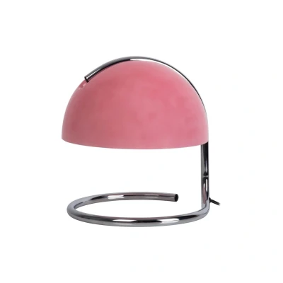 Image of Näve Burano table lamp, pink, height 25 cm, glass/metal, E27