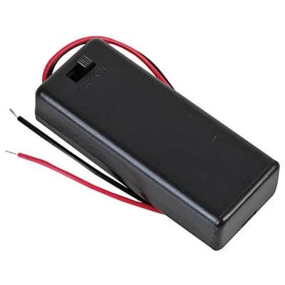 Image of Pro Power PP002101 Enclosed 2x AAA Battery Holder with Wire Leads and On/Off Switch
