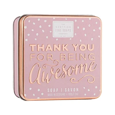 Image of Scottish Fine Soaps Thank You Being Awesome Soap Tin 100g