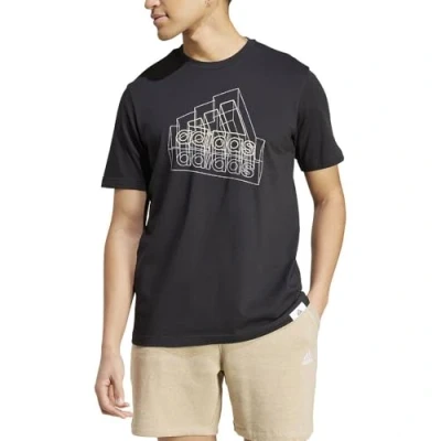 Image of adidas Men&#039;s TECH BOS Graphic TEE, Black, 3XL Tall