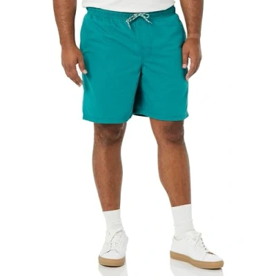 Image of Amazon Essentials Men&#039;s 8&quot; Inseam Relaxed Fit Drawstring Walk Short (Available in Plus Size), Teal Blue, S