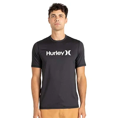 Image of Hurley OAO SURF Shirt SS Lycra 2022 Black, S