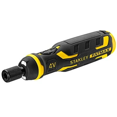 Image of Stanley FatMax Screwdriver Set Power Assist Bit (4 V/1.5 Ah Battery, High 300 RPM RPM, Push Button Functionality, Extended Magnetic Holder, with LED Charging Indicator) FMHT66719 0