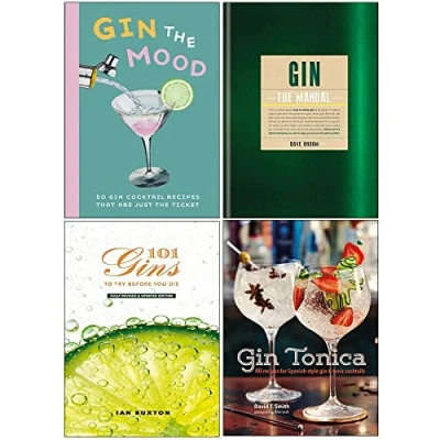 Image of Gin The Mood, Manual, 101 Gins To Try Before You Die &amp; Tonica 4 Books Collection Set