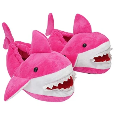 Image of Keanu KC160 11 12 Girls Pink Shark Slipper Size