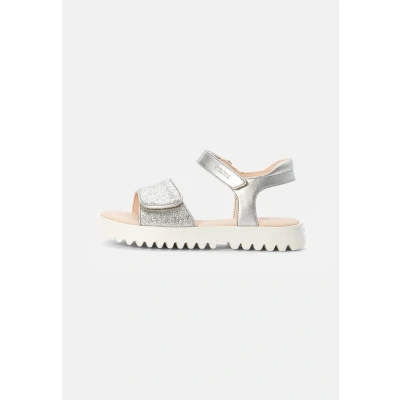 Image of Geox Girls J Coralie Gir Sandals, Silver, 3 UK