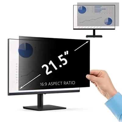 Image of PaceBid 21.5 Inch Privacy Screen Filter for 16:9 Aspect Ratio Laptop/Computer Monitor Anti scratch Glare Protector Spy Film Widescreen Display (21.5&quot;, 16:9)