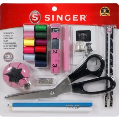 Image of Singer Beginner&#039;s Sewing Kit, Rips, 0, 130 Pieces Total