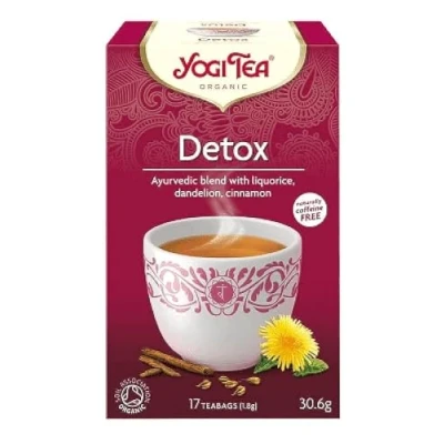 Image of YOGI Tea Detox 17 Bags (30.6g) Supports Internal Cleansing, Caffeine Free, Vegan, Contains Liquorice