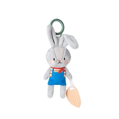 Image of Taf Toys TAF13005 Rylee The Bunny Soft Take a Long Travel Textured Sensory Baby Toy. Suitable for Newborn Infant Boys &amp; Girls from 0 Months +