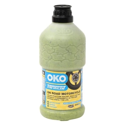 Image of OKO MOTORCYCLE 800ML TYRE SEALANT BOTTLE TUBELESS TYRES