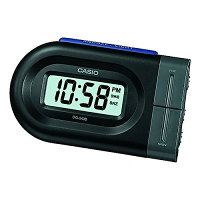 Image of Casio Collection Wake Up Timer Digital Alarm Clock DQ 543B 1EF , Black