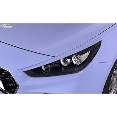 Image of Head light spoilers compatible with Hyundai i30 2017 2021 (ABS)