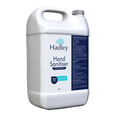 Image of Hadley Antibacterial 70% Alcohol Hand Sanitiser / Sanitizer 5 Litre
