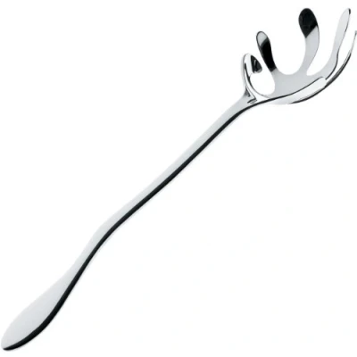 Image of Alessi ESI17 Mediterraneo Spaghetti Serving Spoon, 31cm, Silver