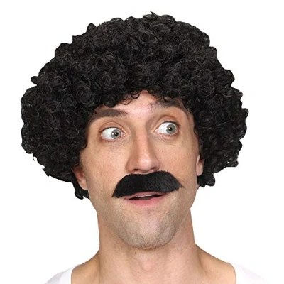 Image of Wicked Costumes Mens Shifty Guy Wig &amp; Tash