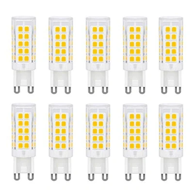 Image of Jiotouhu G9 Led Bulb, 5W Lamps (Equivalent to 50W Halogen Bulbs G9), Warm White 3000K, Flicker Free, 360 Degree Angle, AC 220 240V, Pack of 10