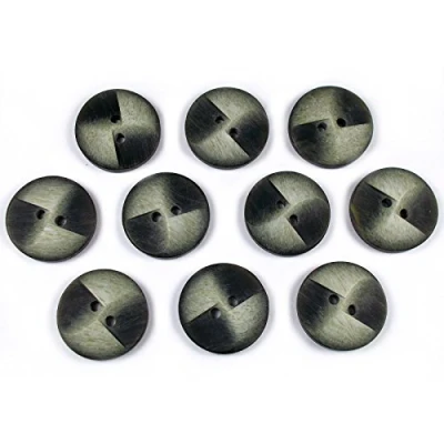 Image of Windmill 2 Hole Round Buttons 20mm Wide Pack of 10 (Green)