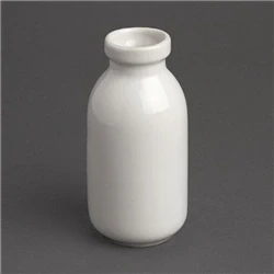 Image of Olympia Whiteware White Mini Milk Bottle 145ml (12 pack)