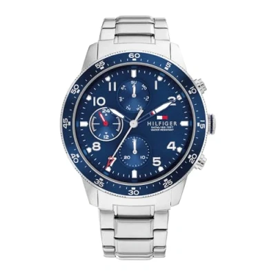Image of Tommy Hilfiger Analogue Multifunction Quartz Watch for Men with Silver Stainless Steel Bracelet 1791949